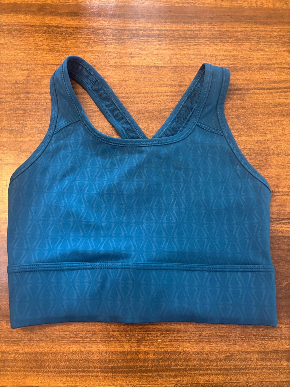 Nike blue Athletic Seamless Racerback Sports Bra